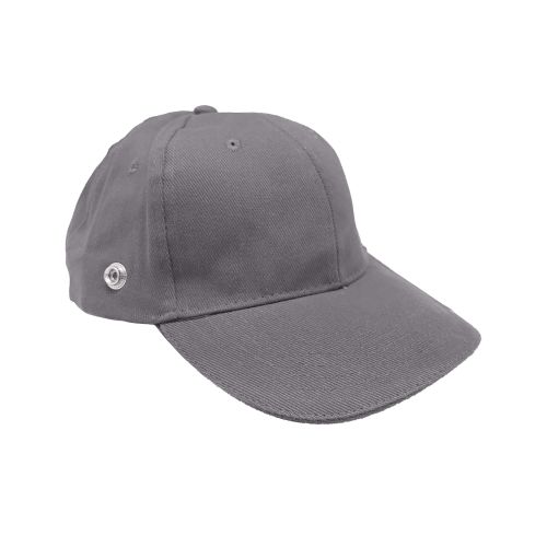 GORRA CON REMACHE GRIS