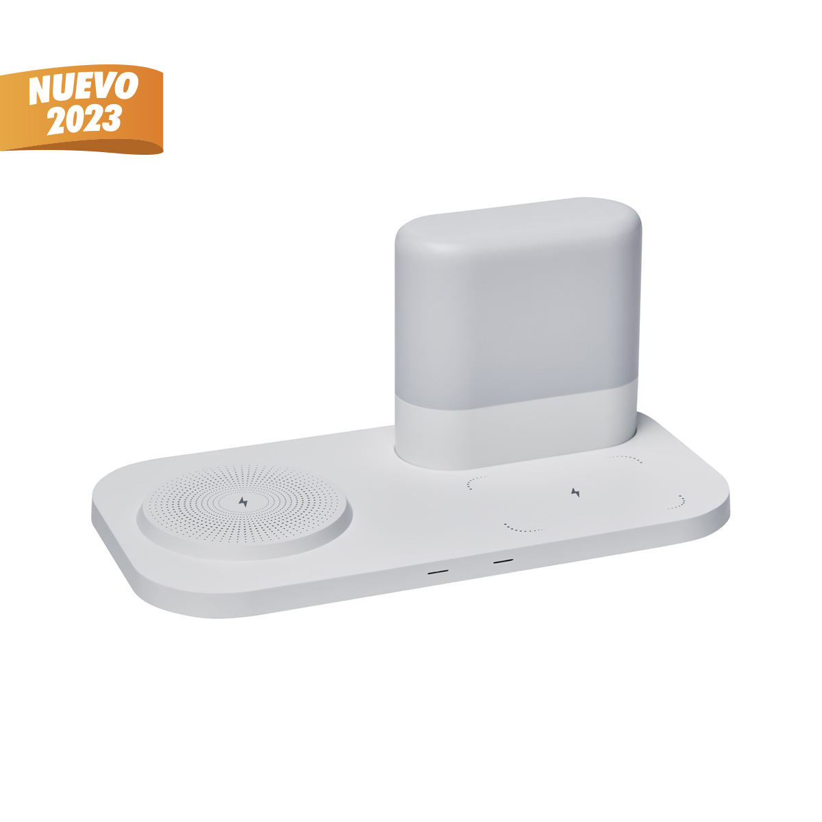 CARGADOR CON LáMPARA LAMPPU BLANCO