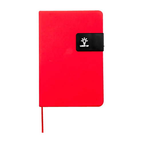 
                            LIBRETA CON LUZ CAFUNE ROJO