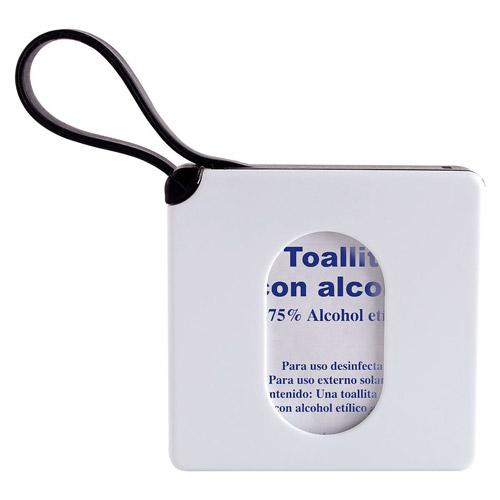 ESTUCHE CON PADS DE ALCOHOL NEGRO